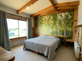 Habitación principal de una cabaña Alto Maquehue