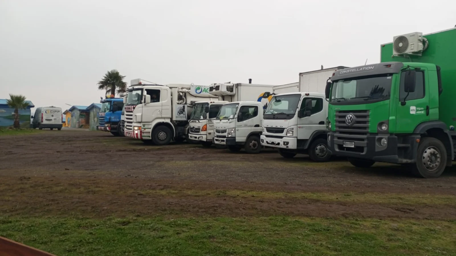 Estacionamiento para buses y camiones en Cabañas Alto Maquehue